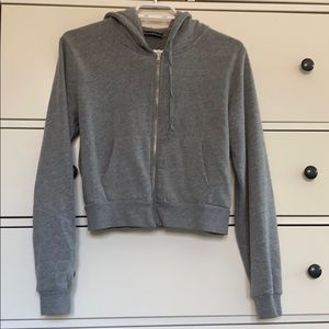 Gray brandy Melville zip up
